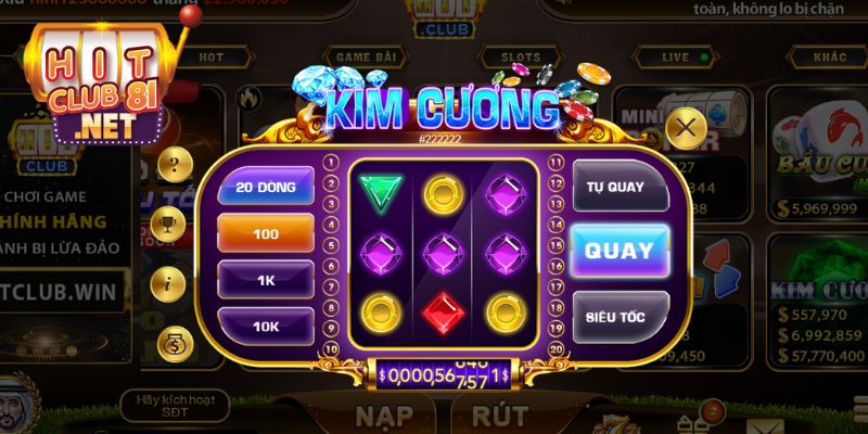 Mini game Kim cương được đầu tư về giao diện